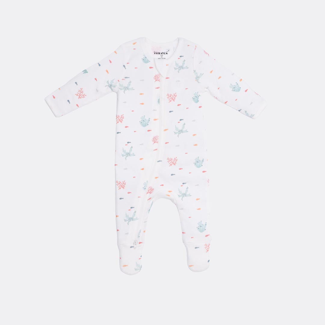 Pack of 2 Whale/ Stripe Sleep and Grow Zippy