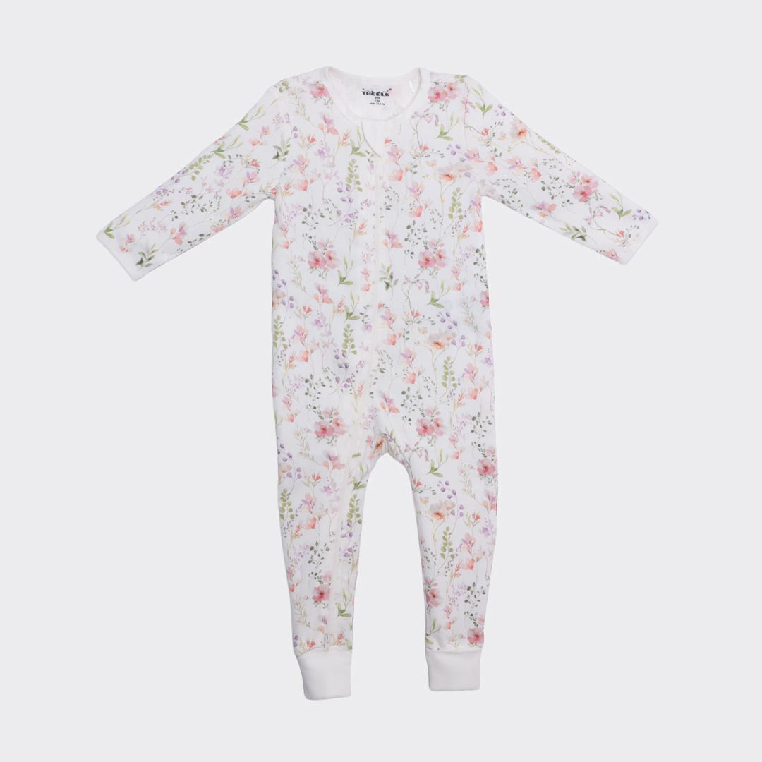 Floral Play and Grow Rib Foot Zippy