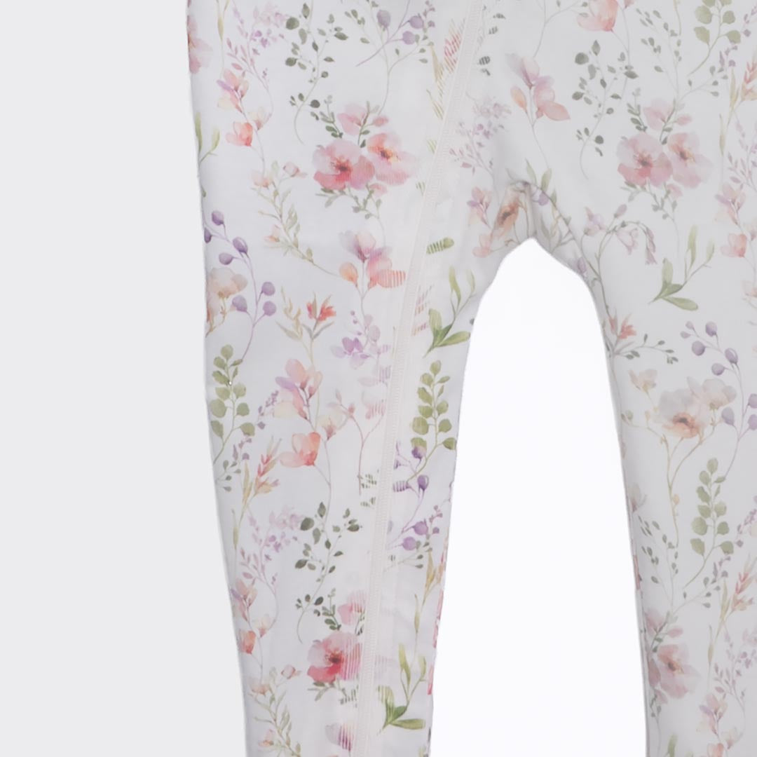 Floral Play and Grow Rib Foot Zippy