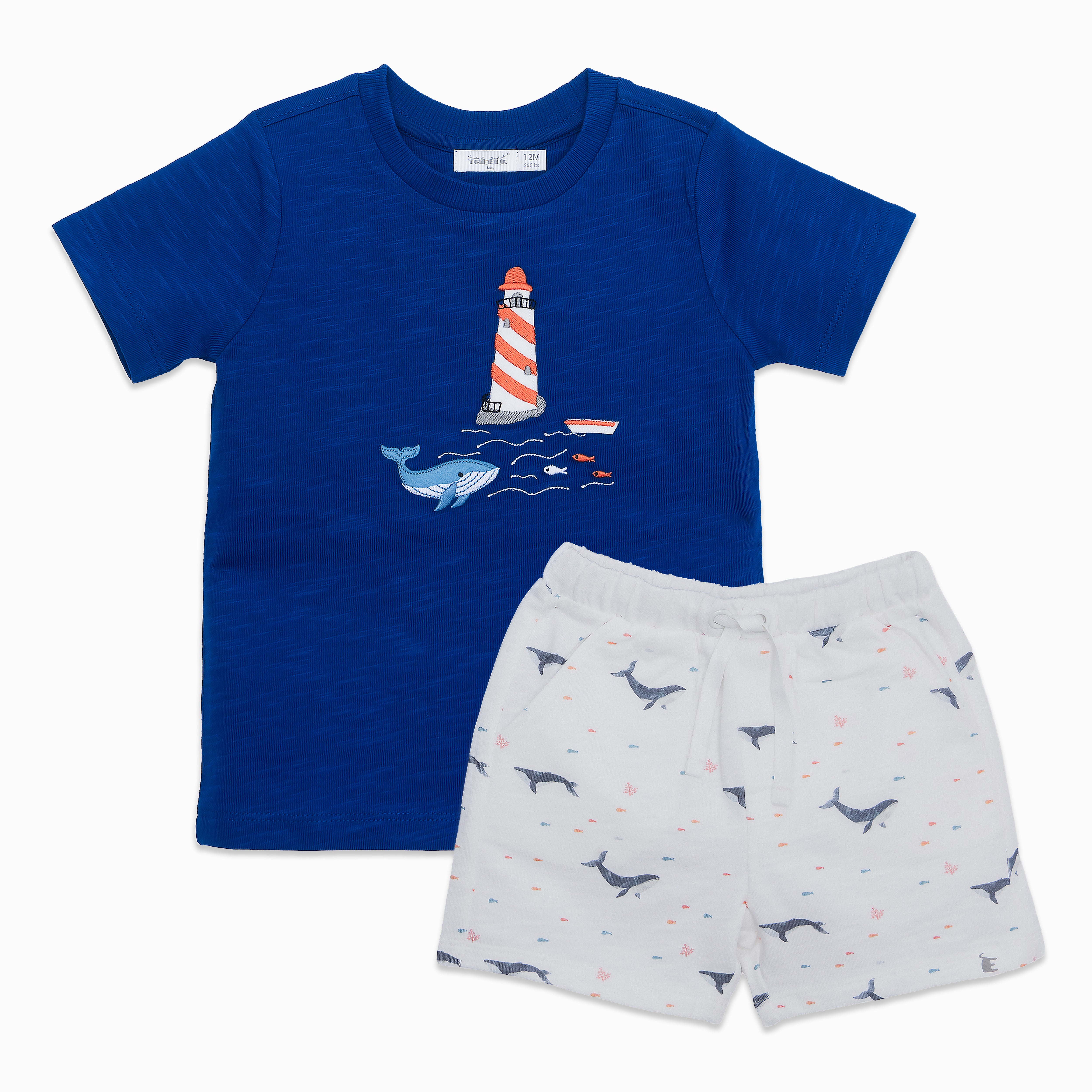 Sea Applique Bundle ( Tee + Shorts)