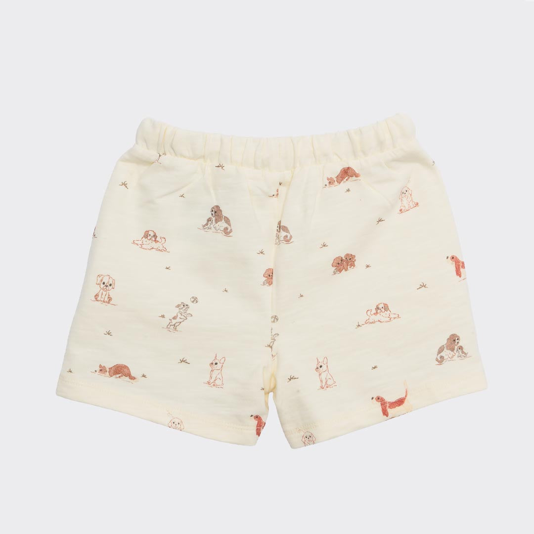 Dog Print Shorts
