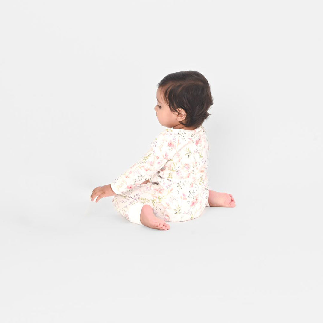 Floral Play and Grow Rib Foot Zippy