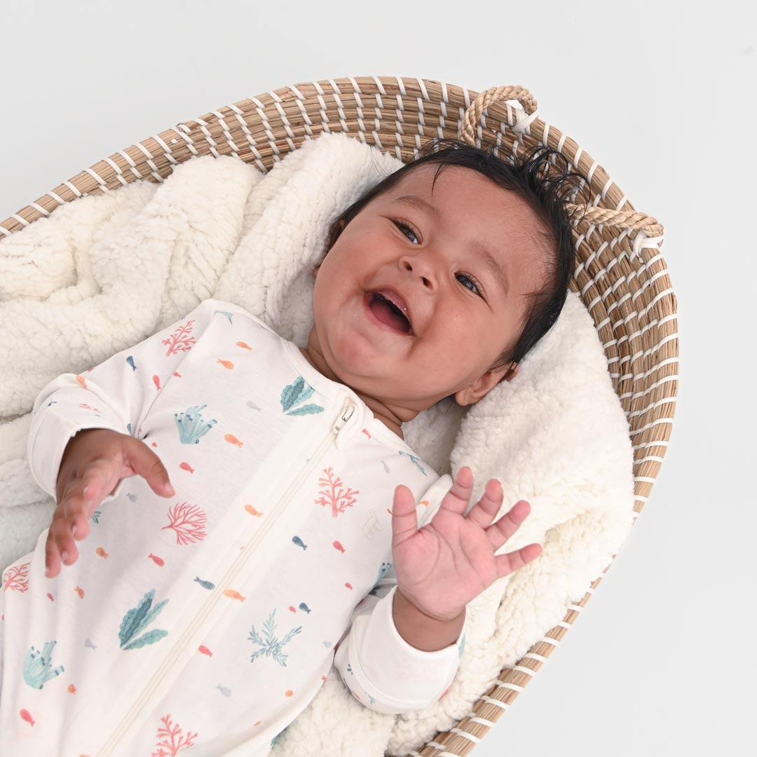 Pack of 2 Whale/ Stripe Sleep and Grow Zippy