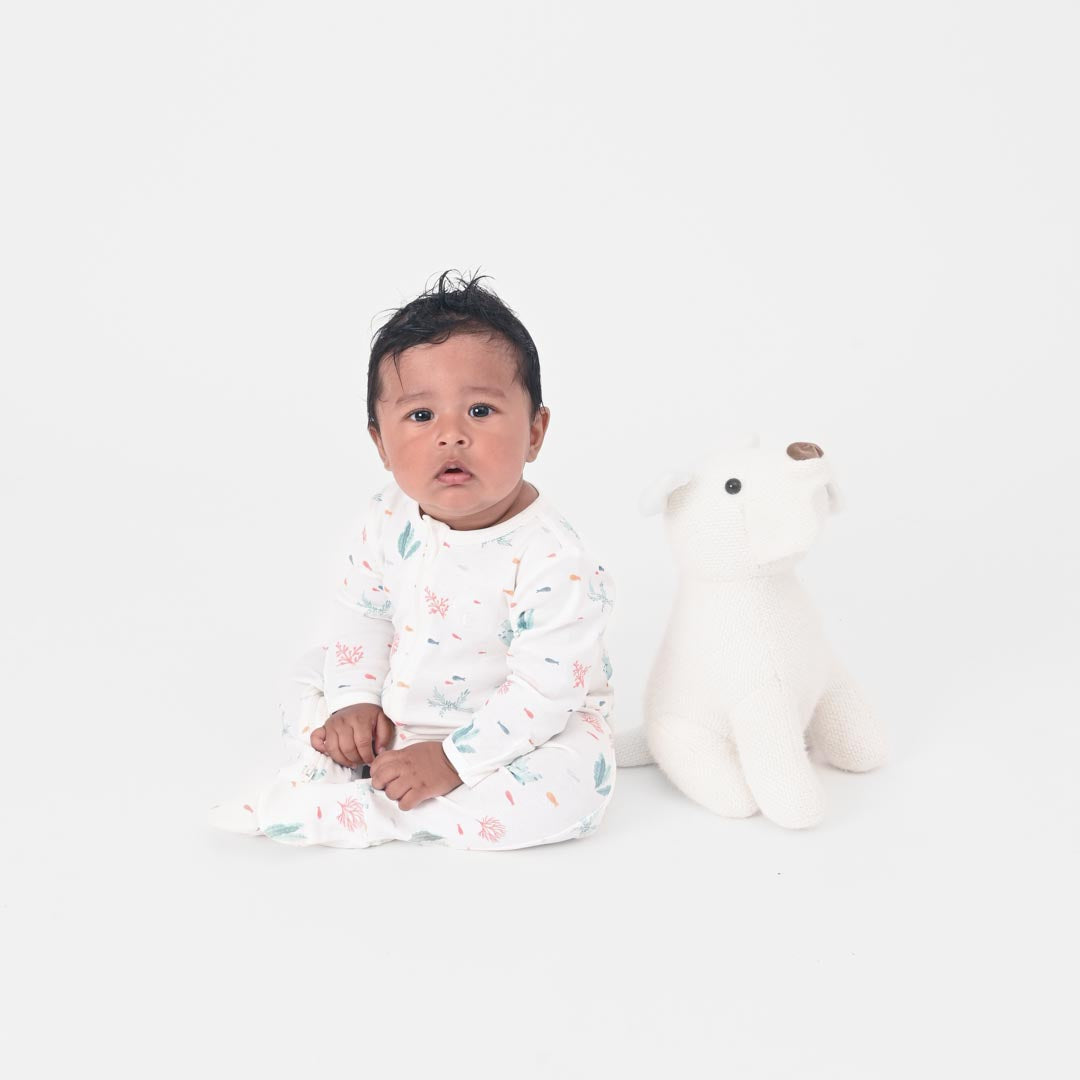 Pack of 2 Whale/ Stripe Sleep and Grow Zippy