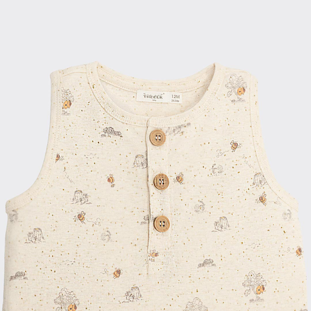 Bee house Sleeveless Romper