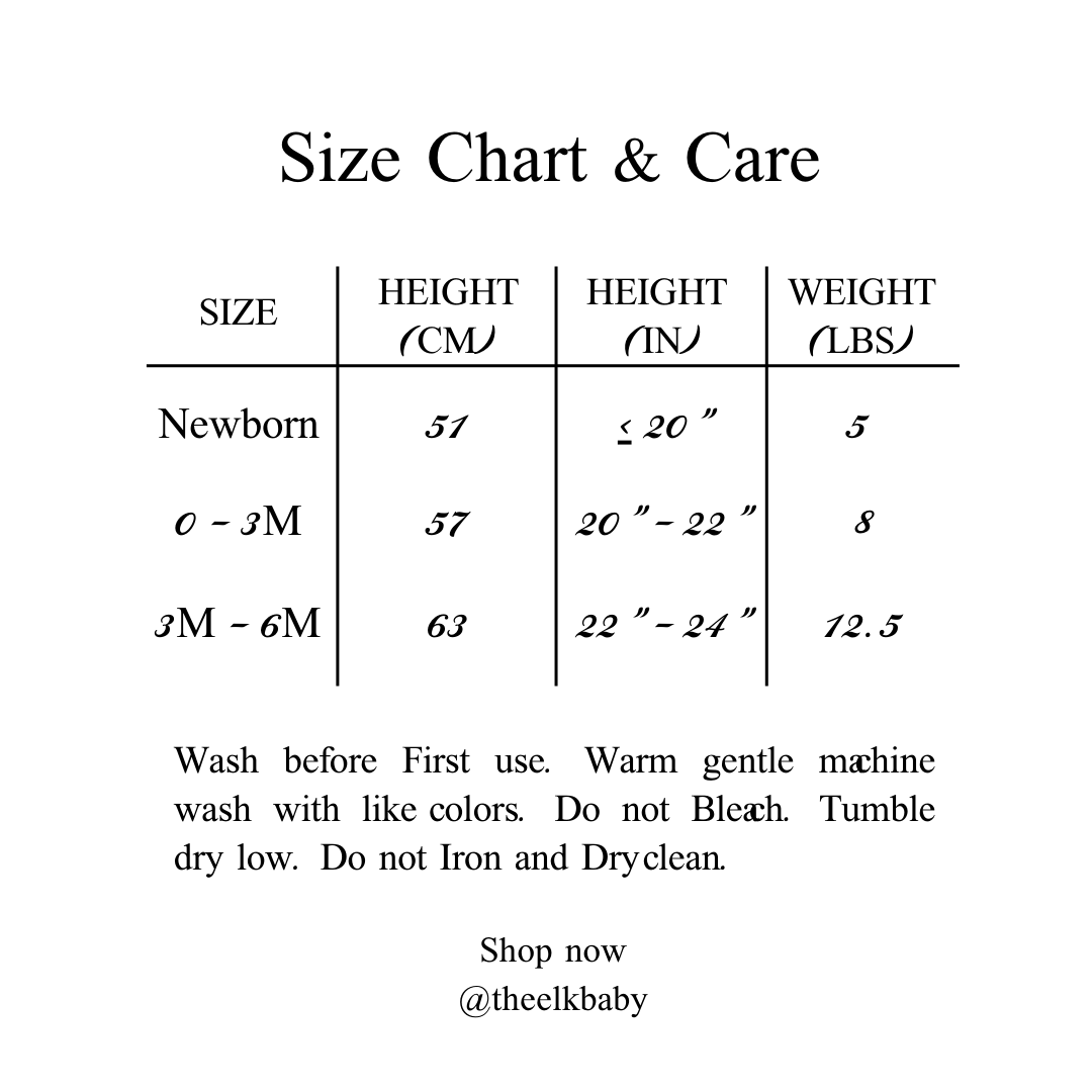 Elk Applique Grow Suit