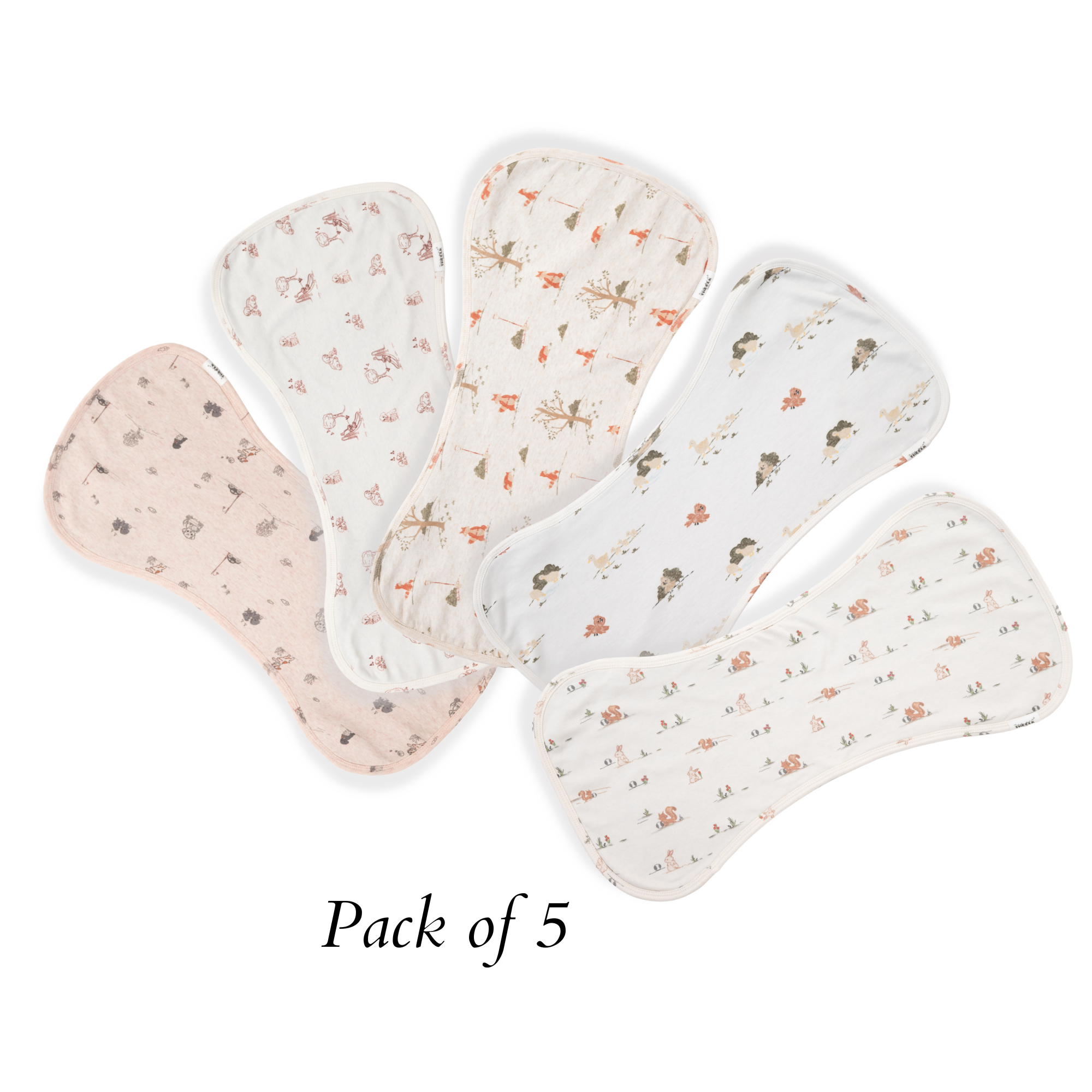 Bavoir de naissance (lot de 5)