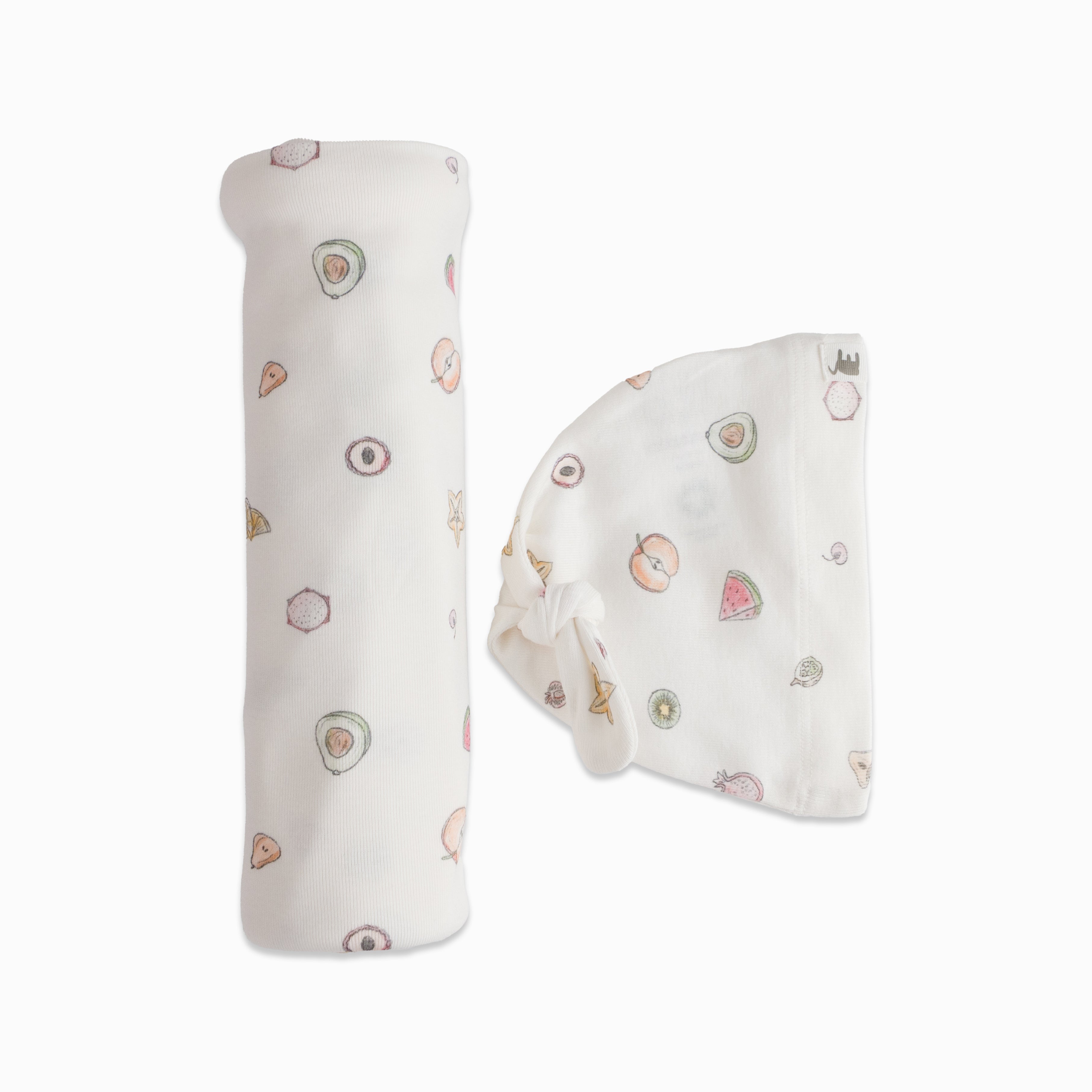 Fruit Blanket and Beanie set