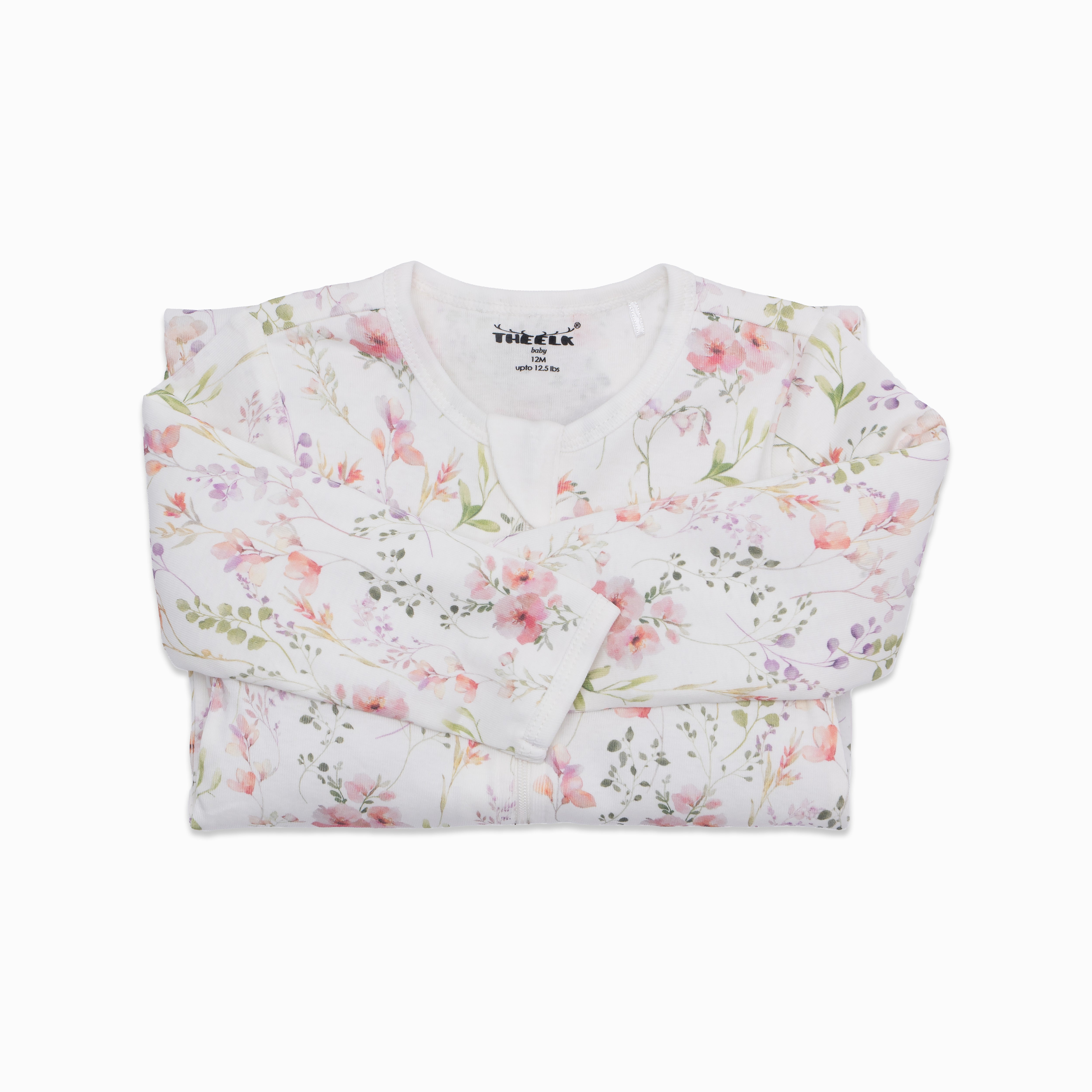 Floral Play and Grow Rib Foot Zippy