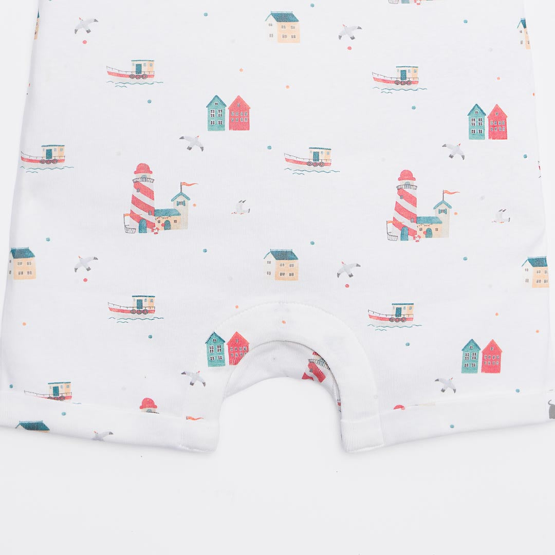 Sea Walk Sleeveless Romper