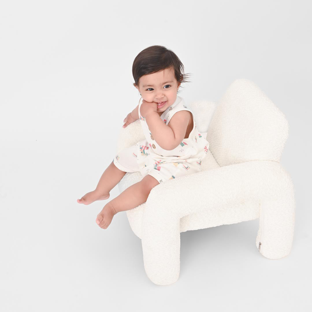 Sea Walk Sleeveless Romper