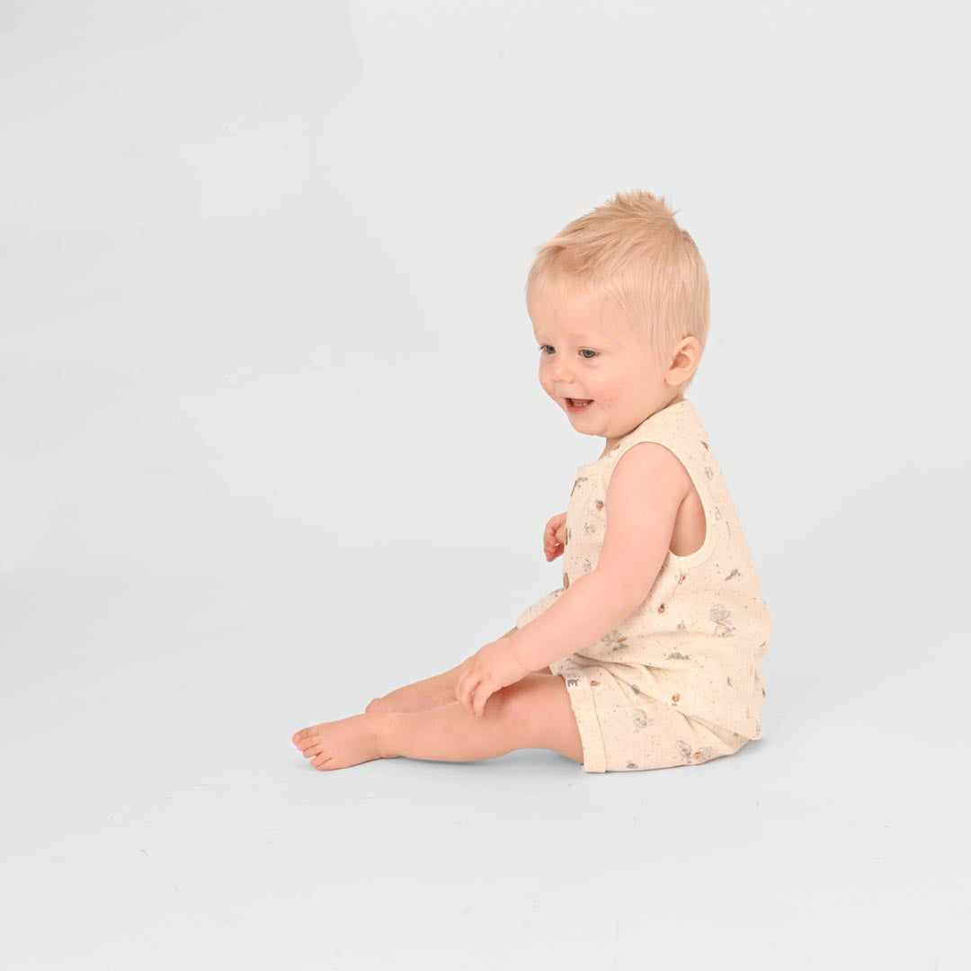 Bee house Sleeveless Romper