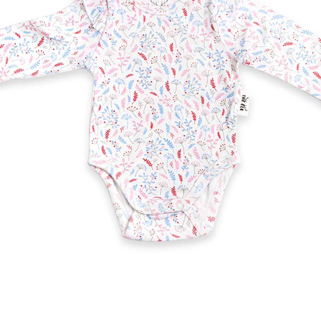 Flower Print Baby Bodysuit